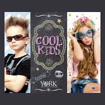 Cool Kids - яркие обои для детской комнаты новорожденных или подростков (York)