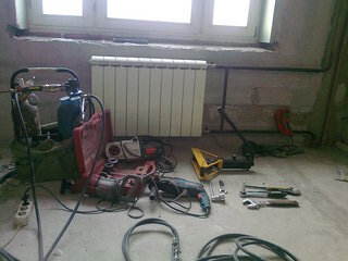 Газосварка. Замена радиаторов, батарей отопления труб на газосварке в Москве и области.